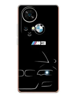 Чохол для Ulefone Note 17 Pro з картинкою «Мінімалістичний принт BMW M3»