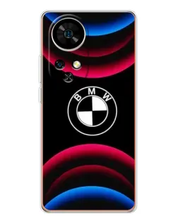 Чохол для Ulefone Note 17 Pro з картинкою «Логотип BMW та неонові дуги»