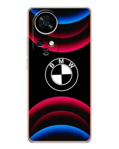 Чохол для Ulefone Note 17 Pro з картинкою «Логотип BMW та неонові дуги»