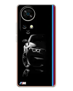 Чохол для Ulefone Note 17 Pro з картинкою «Силует BMW в темряві»