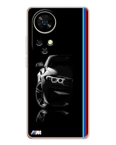 Чохол для Ulefone Note 17 Pro з картинкою «Силует BMW в темряві»