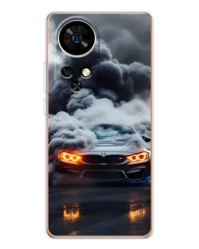 Чохол для Ulefone Note 17 Pro з картинкою «BMW у диму»
