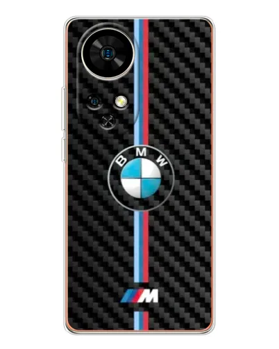 Чохол для Ulefone Note 17 Pro з картинкою «Емблема BMW та карбон»