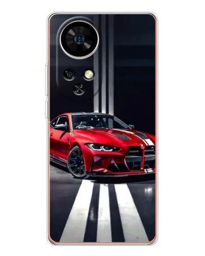 Чохол для Ulefone Note 17 Pro з картинкою «Червона BMW на дорозі»