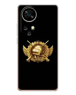 Чехол для Ulefone Note 17 Pro с картинкой «PUBG — оранжевый градиент»
