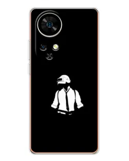 Чехол для Ulefone Note 17 Pro с картинкой «PUBG — белый шлем»