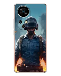 Чехол для Ulefone Note 17 Pro с картинкой «PUBG — реалистичный герой»