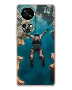 Чехол для Ulefone Note 17 Pro с картинкой «PUBG — свободное падение»