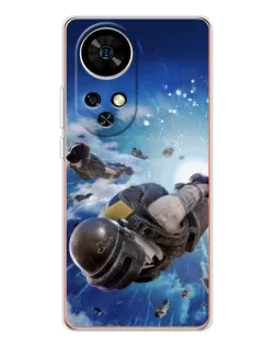 Чехол для Ulefone Note 17 Pro с картинкой «Десант PUBG — прыжок»