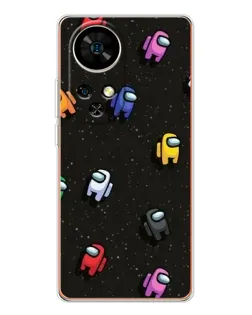 Чехол для Ulefone Note 17 Pro с картинкой «Космический паттерн Among Us» Чехол для Ulefone Note 17 Pro с картинкой «Космический паттерн Among Us»
