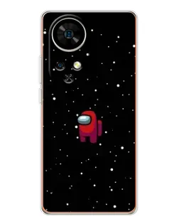 Чохол для Ulefone Note 17 Pro з картинкою «Червоний Among Us»