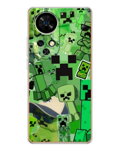 Чохол для Ulefone Note 17 Pro з картинкою «Кріпери Minecraft» Чохол для Ulefone Note 17 Pro з картинкою «Кріпери Minecraft»