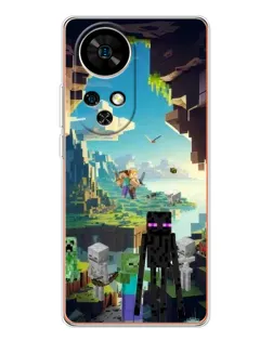 Чохол для Ulefone Note 17 Pro з картинкою «Ендермен у лісі»