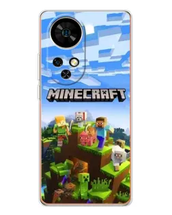 Чохол для Ulefone Note 17 Pro з картинкою «Minecraft класичний світ»
