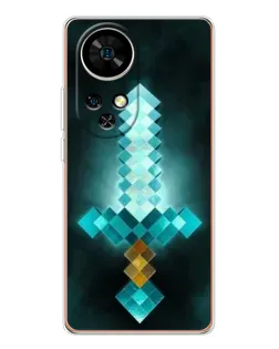 Чохол для Ulefone Note 17 Pro з картинкою «Алмазний меч неон»