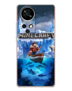 Чохол для Ulefone Note 17 Pro з картинкою «Minecraft льодянийсвіт»