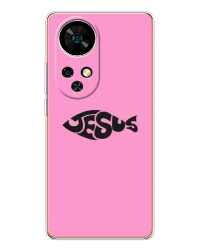 Чохол для Ulefone Note 17 Pro з картинкою «Рожевий символ Jesus»