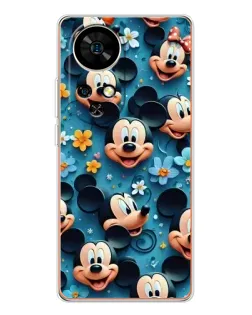Чехол для Ulefone Note 17 Pro с картинкой «Паттерн Микки и Минни»