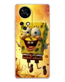 Чохол для Ulefone Note 17 Pro з картинкою «Губка Боб стрибає»