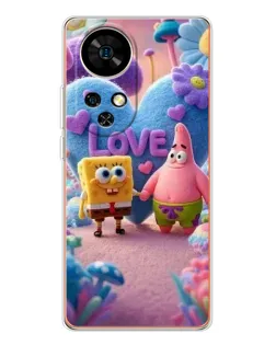 Чехол для Ulefone Note 17 Pro с картинкой «Губка Боб Патрик»