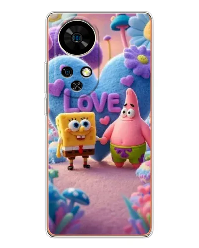 Чехол для Ulefone Note 17 Pro с картинкой «Губка Боб Патрик»