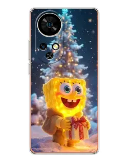 Чохол для Ulefone Note 17 Pro з картинкою «Різдвяний Спанч Боб»