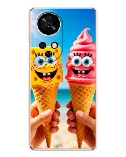 Чохол для Ulefone Note 17 Pro з картинкою «Спанч Боб морозиво» Чохол для Ulefone Note 17 Pro з картинкою «Спанч Боб морозиво»