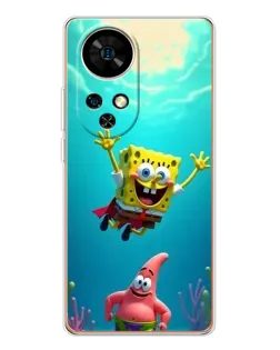 Чохол для Ulefone Note 17 Pro з картинкою «Спанч Боб під водою»