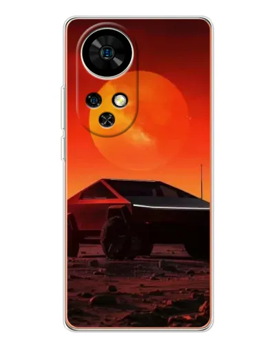 Чохол для Ulefone Note 17 Pro з картинкою «Cybertruck на Марсі»