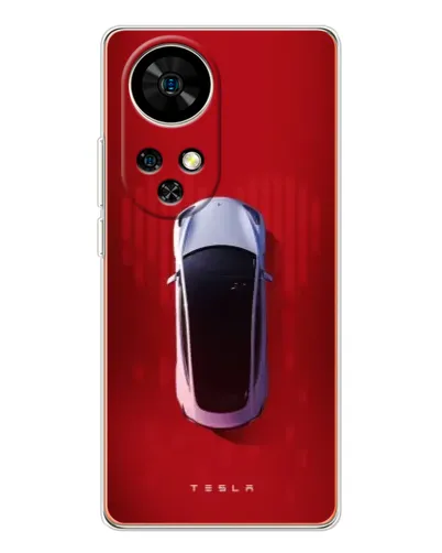 Чохол для Ulefone Note 17 Pro з картинкою «Tesla Top View»