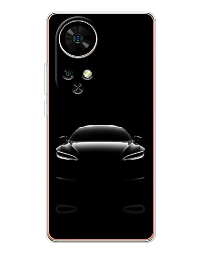 Чохол для Ulefone Note 17 Pro з картинкою «Силует Tesla Night»