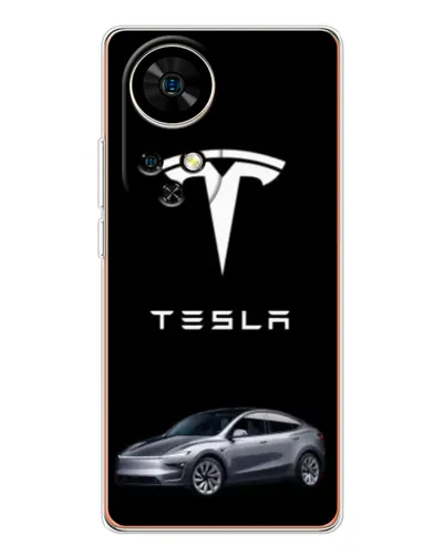 Чохол для Ulefone Note 17 Pro з картинкою «Tesla Model Y»