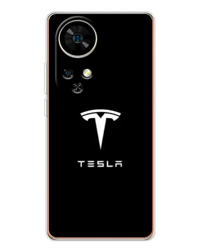 Чохол для Ulefone Note 17 Pro з картинкою «Tesla White Logo»