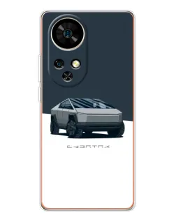 Чохол для Ulefone Note 17 Pro з картинкою «Сріблястий Cybertruck Tesla»