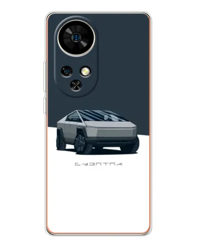 Чохол для Ulefone Note 17 Pro з картинкою «Сріблястий Cybertruck Tesla»