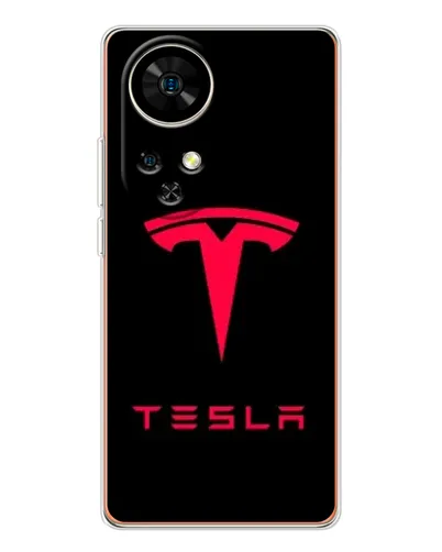 Чохол для Ulefone Note 17 Pro з картинкою «Tesla Red Logo»