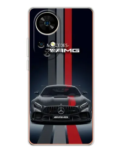 Чохол для Ulefone Note 17 Pro з картинкою «Mercedes — білий карбон»
