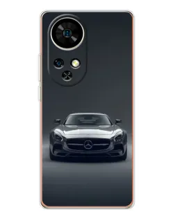 Чехол для Ulefone Note 17 Pro с картинкой «Mercedes на черном»