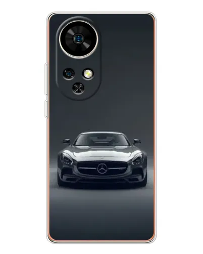 Чехол для Ulefone Note 17 Pro с картинкой «Mercedes на черном»