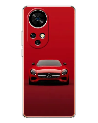 Чехол для Ulefone Note 17 Pro с картинкой «Красный Mercedes AMG»