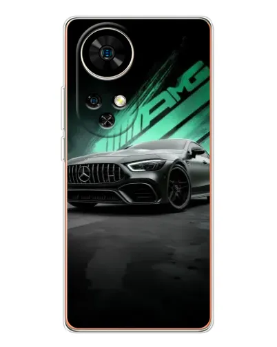 Чохол для Ulefone Note 17 Pro з картинкою «Темний Mercedes AMG»