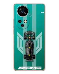 Чохол для Ulefone Note 17 Pro з картинкою «Mercedes AMG Petronas»
