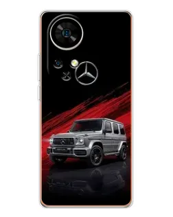 Чохол для Ulefone Note 17 Pro з картинкою «Mercedes G-Class червоний»