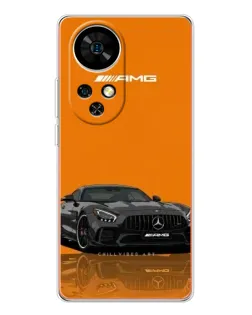 Чохол для Ulefone Note 17 Pro з картинкою «Помаранчевий Mercedes AMG»