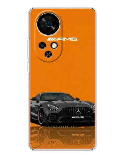 Чохол для Ulefone Note 17 Pro з картинкою «Помаранчевий Mercedes AMG»