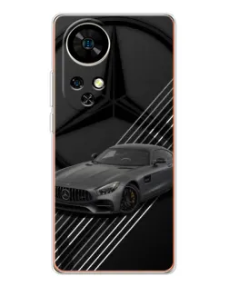 Чохол для Ulefone Note 17 Pro з картинкою «Mercedes AMG — графіка»