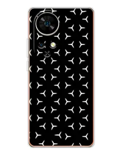 Чехол для Ulefone Note 17 Pro с картинкой «Mercedes паттерн звезд»
