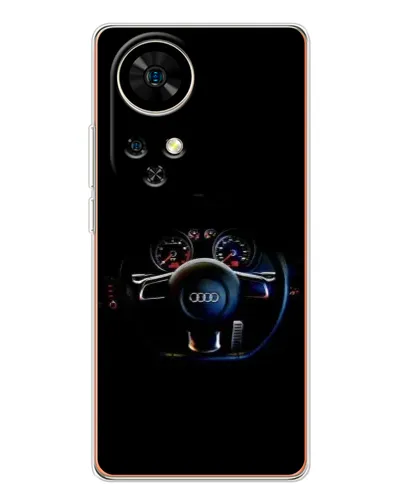 Чохол для Ulefone Note 17 Pro з картинкою «Салон Audi — кермо»
