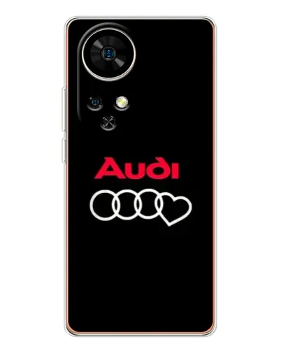 Чохол для Ulefone Note 17 Pro з картинкою «Логотип Audi Heart»