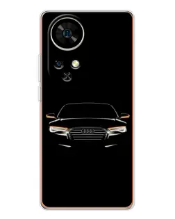 Чохол для Ulefone Note 17 Pro з картинкою «Audi — нічний контур»